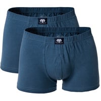 Ceceba Herren Shorts, 2er Pack Short Pants, Basic, Baumwoll Stretch, M-8XL, einfarbig Blau 6XL