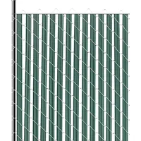 Vevor Sichtschutzlamellen 1435 mm, einwandige vertikale Lamellen mit Bodenverriegelung für Maschendrahtzäune, hochdichte HDPE-Maschendrahtlamellen, ideal für Garten, Bauernhof, Sportplatz (grün)