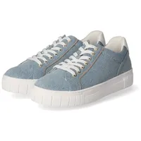 Marco Tozzi Damen-Sneaker Jeans-Blau-Weiß, Farbe:blau, EU