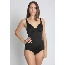 SASSA Damen Formender Body doppelt vorgeformt 00903, Einfarbig, Gr. 85C, Schwarz (Schwarz 00500)