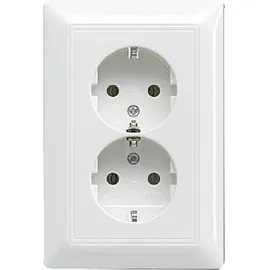 Busch-Jaeger Doppelsteckdose Unterputz Weiß