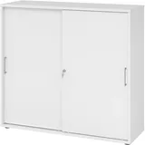 HAMMERBACHER Schiebetürenschrank weiß 2 Fachböden 120,0 x 40,0 x 110,0 cm