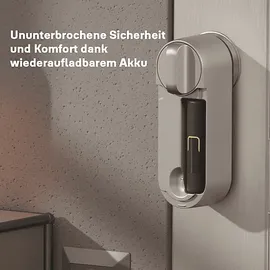 Yale Linus L2 Smart Lock - Elektronisches Türschloss mit WLAN & Bluetooth Schwarz
