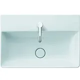 Duravit DuraSquare Waschtisch geschliffen 2356600071 60x40cm, ohne Überlauf, mit Hahnlochbank, 1 Hahnloch, weiß