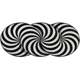Wash+Dry Infinity Swirl 60 x 140 cm Schwarz/Weiß