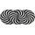 Wash+Dry Infinity Swirl 60 x 140 cm Schwarz/Weiß