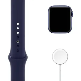 Apple Watch Series 6 GPS 44 mm Aluminiumgehäuse blau, Sportarmband dunkelmarine