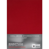 dormabell Premium Jersey-Spannbetttuch rubin - 120x200 bis 130x220 cm (bis 24 cm Matratzenhöhe)