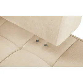Switch Eckcouch Flachgewebe 2-Sitzer Creme