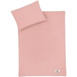 Julius Zöllner Zöllner Bettwäsche Muslin Dusty Rose 100x135 cm, Rosa