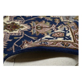 THEKO Wollteppich »Royal Heriz«, & Schlafzimmer, 258648-2 blau , Wolle, Orient-Optik, ideal im Wohnzimmer