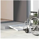 vidaXL Rampe für Rollstühle 270 kg Silber