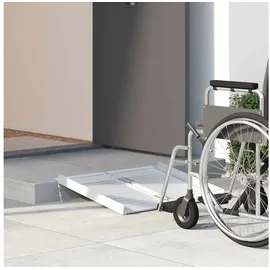 vidaXL Rampe für Rollstühle 270 kg Silber 62 x 73 x 5 cm Aluminium