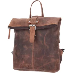 The Skandinavian Brand Leder Rucksack  braun