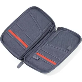 Troika SAFE FLIGHT Etui für Reisedokumente grau/orange