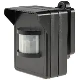 ChiliTec Funk-Bewegungsmelder für Pilota Casa 90° 8m Reichweite LED Geeignet FunkSignal bis 30 Meter Schwarz