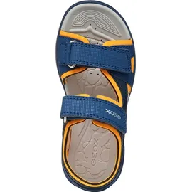 GEOX Vaniett Boy C Sandal, Navy/Orange, 38 EU