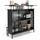 Fantask Bartisch 110,5 x 48 x 112,5 cm Schwarz