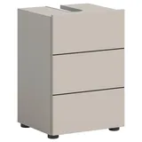 xonox.home Waschbeckenunterschrank Vira 38 x 56 cm Kaschmir/Schwarz