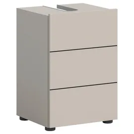 xonox.home Waschbeckenunterschrank Vira 38 x 56 cm Kaschmir/Schwarz