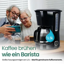 EMERIO Filterkaffeemaschine CME-125129.4 schwarz
