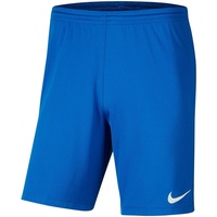 Nike Park III Shorts, Royal Blue/White, S, 9 Jahre