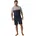 LE JOGGER LE JOGGER in 60/62 XXL bunt grau meliert navy Jersey Obermaterial 100 Baumwolle unifarben Basic bequem kurz Rundhals Kurzarm abgesteppte Kante Homewear-Sets