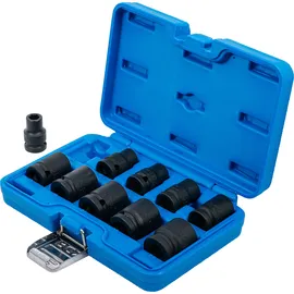 BGS Kraft-Steckschlüssel-Einsatz-Satz Sechskant Antrieb Innenvierkant 12,5 mm SW 10 - 24 mm 10-tlg.