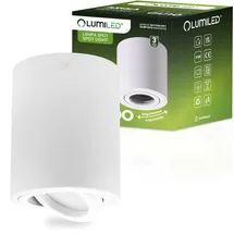 Lumiled Aufbaustrahler 3er Pack rund weiß Aluminium
