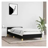 vidaXL 100 x 200 cm Schwarz