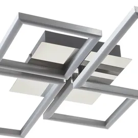 Briloner LED Deckenleuchte 75 cm aluminium-chrom