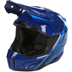 Klim T1 Freeride Kinder Schneemobil Helm, blau, Größe M