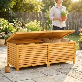 MuCoLa Auflagenbox 140 x 52 x 46 cm Braun