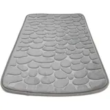 Intirilife Duschvorleger Grau 80 x 50 cm