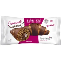 FeelingOK High Protein Croissant (50 g, Salzige Doppel-Schokolade)