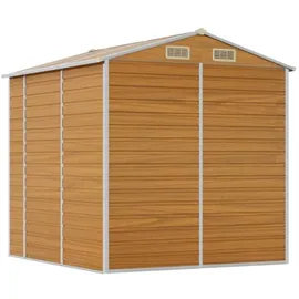 vidaXL Gartenhaus 2,15 x 2,15 m Hellbraun