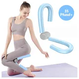 JUBOUEL Multitrainer Oberschenkeltrainer Multitrainer Beckenbodentrainer Armtrainer blau, (Beintrainer mit S-förmiges Design, stark und langlebig und verformt sich nicht leicht), für Beckenbodenmuskeltraining, Beinschlanker, Bein-Yoga-Fitness blau