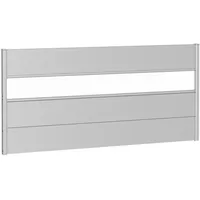 Biohort Wandpaneel für Sichtschutz 200 x 90 cm silber