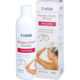 Evolsin Evolsin® Ekzem & Psoriasis Shampoo bei Schuppenflechte, Ekzemen &Neurodermitis auf kopfhaut & Körper I OHNE KORTISON I Medizinprodukt I Bei Neurodermitis & Schuppenflechte Kopfhaut