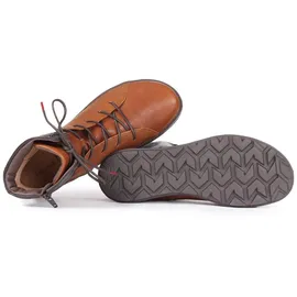 THINK! COMODA chromfrei gegerbte Leder Stiefelette 3-000450, KASTANIE/KOMBI 3010, 41,5