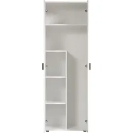 trendteam Mehrzweckschrank 60 x 176 x 35 cm 2-türig / weiß