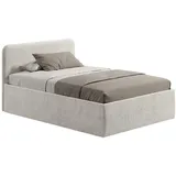 home collective Polsterbett 120 x 200 cm Hellbeige