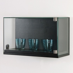 Kleine Glasvitrine für die Wand mit Drehtür Dialog DLG-28W