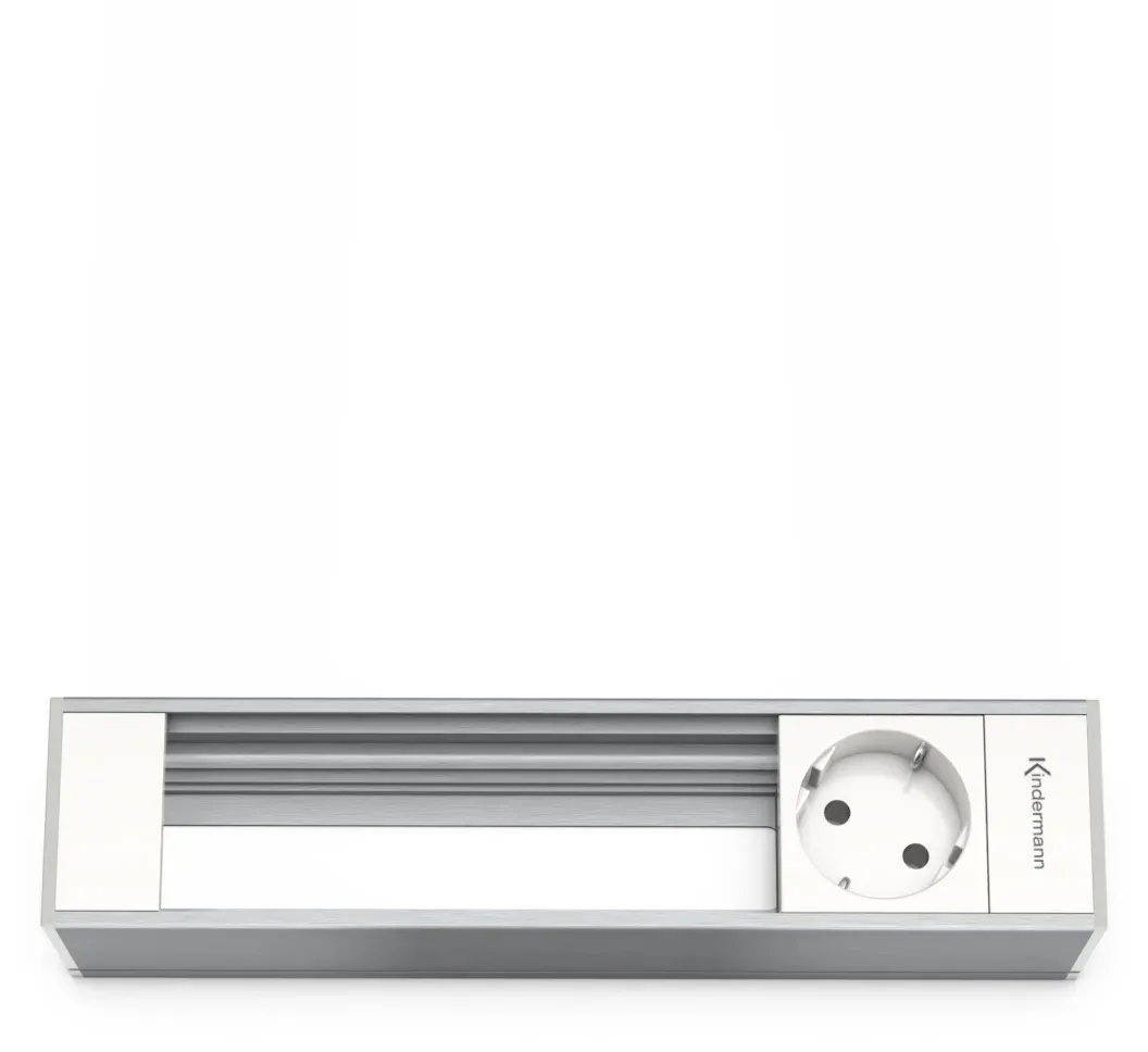 Kindermann CablePort Modulträger 4-fach, 1x Strom