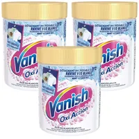 Vanish Oxi Action Fleckenentferner für Textilien, Weißgold, 470 g, 3 Stück
