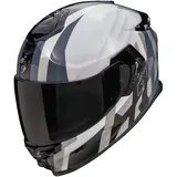 Scorpion Exo-GT SP Air Touradven Integralhelm - Pearl White / Silver - M