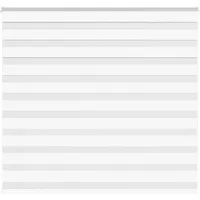 vidaXL Zebrarollo Weiß 165x100 cm Stoffbreite 160,9 cm Polyester