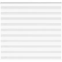 vidaXL Zebrarollo Weiß 165x100 cm Stoffbreite 160,9 cm Polyester