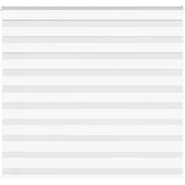 vidaXL Zebrarollo Weiß 165x100 cm Stoffbreite 160,9 cm Polyester