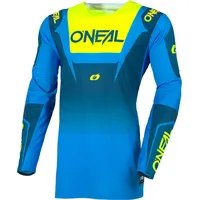 O'Neal Oneal Prodigy Five Five S26, Trikot - Hellblau/Neon-Gelb/Dunkelblau
